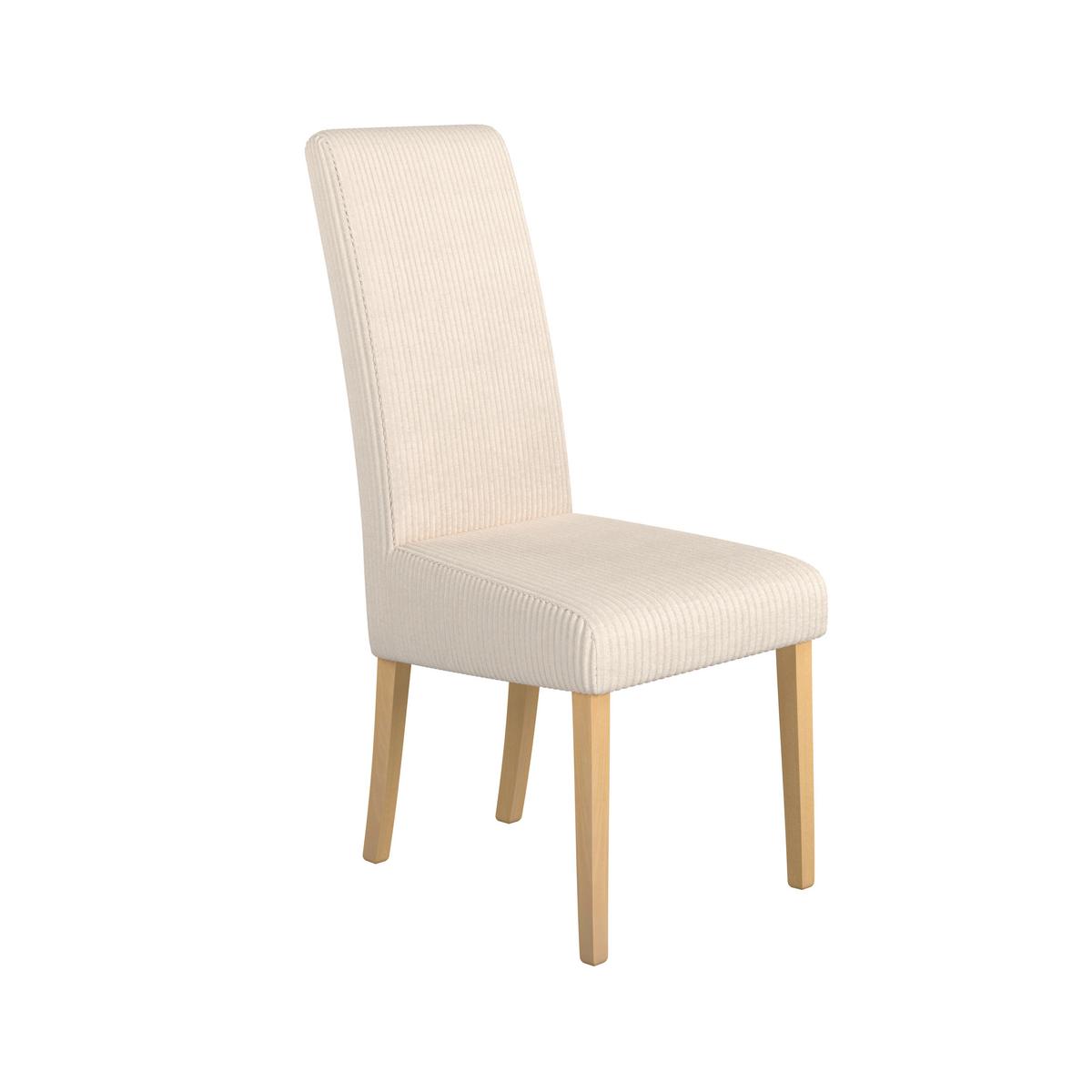 STUHL ROKO - Eichefarben/Beige, MODERN, Holz/Textil (46/101/62cm)