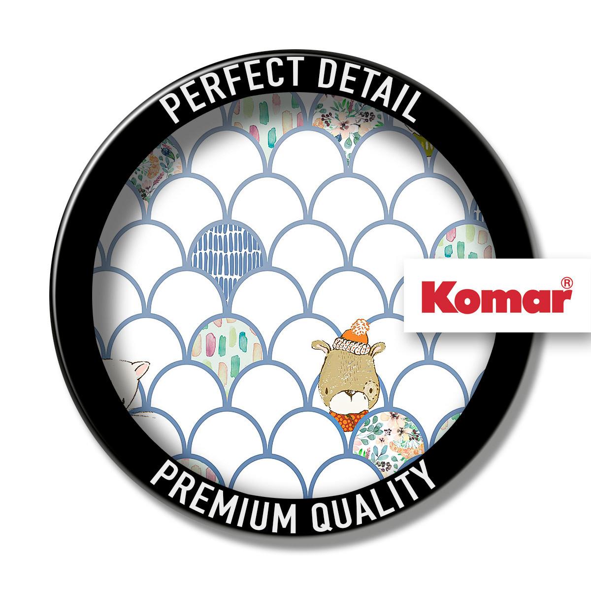 Vliestapete Shelly White Panel - Weiß, Basics (100/250cm) - Komar