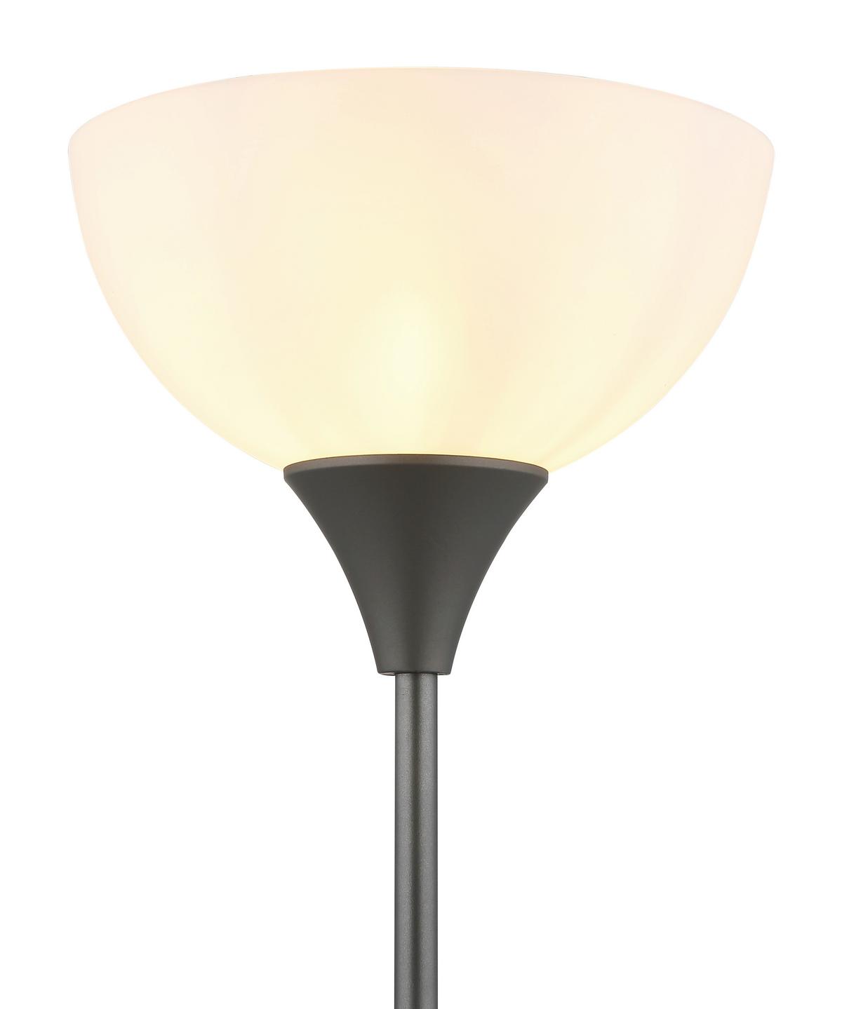 STEHLEUCHTE 59946 WILBUR - Titanfarben/Schwarz, Basics, Kunststoff/Metall (25/178,5cm) - Globo