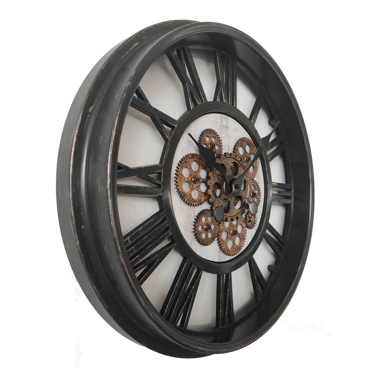 WANDUHR B992527 OPHELIA - Schwarz, Design, Glas/Kunststoff (50,8/50,cm)