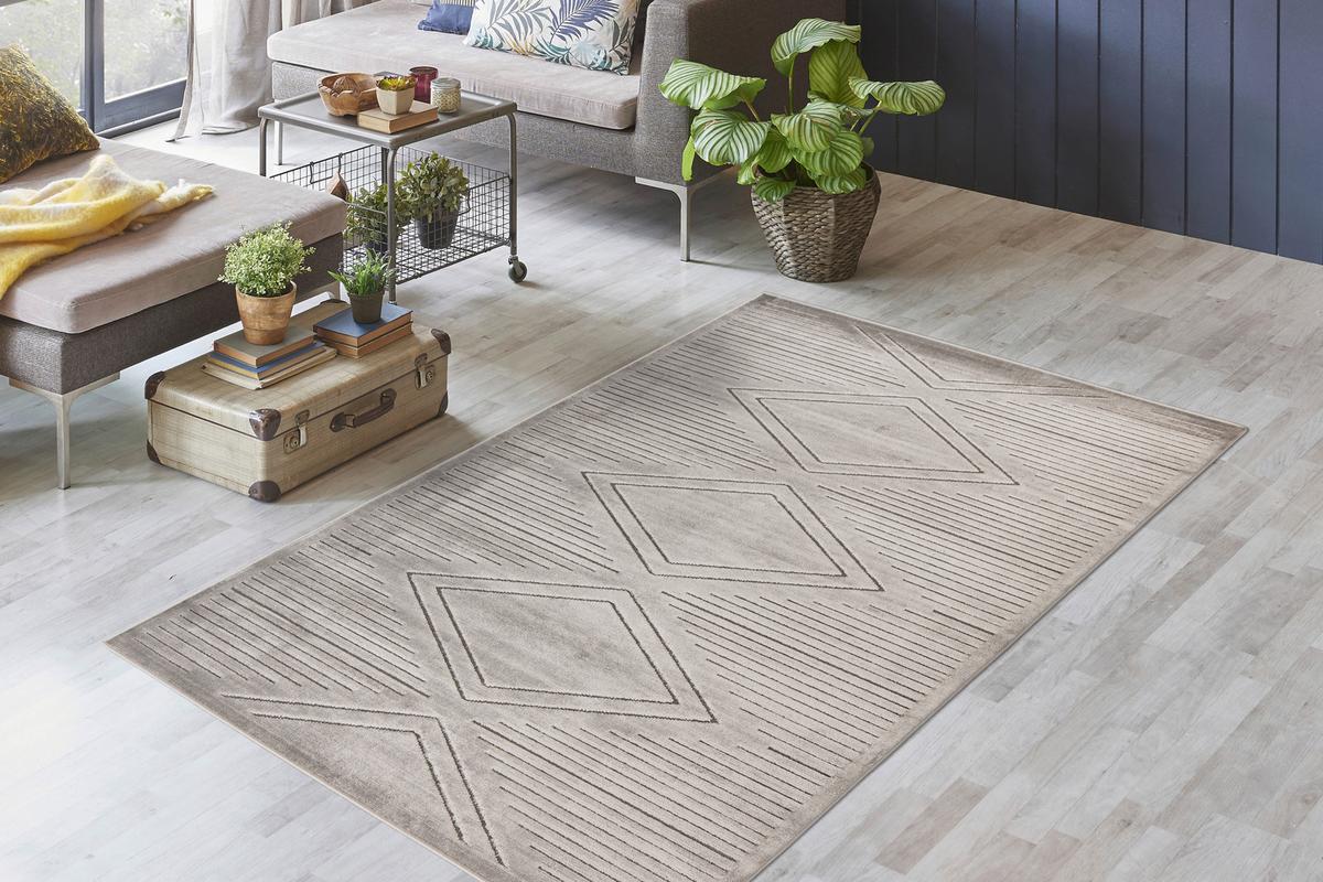Teppich Madita 100 160x230 Cm Madita 100 - Grau, KONVENTIONELL, Textil (160/230cm)