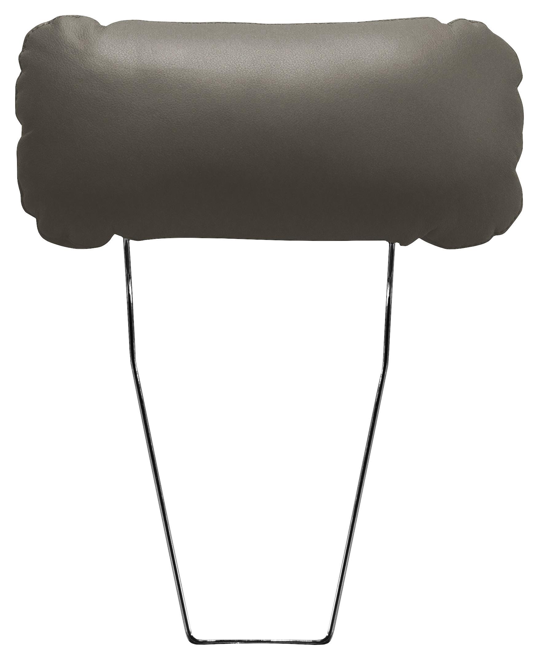 Kopfstütze Nordic Schlammfarben B: 43 cm - Schlammfarben, Design, Leder/Textil (43/18/15cm) - Livetastic