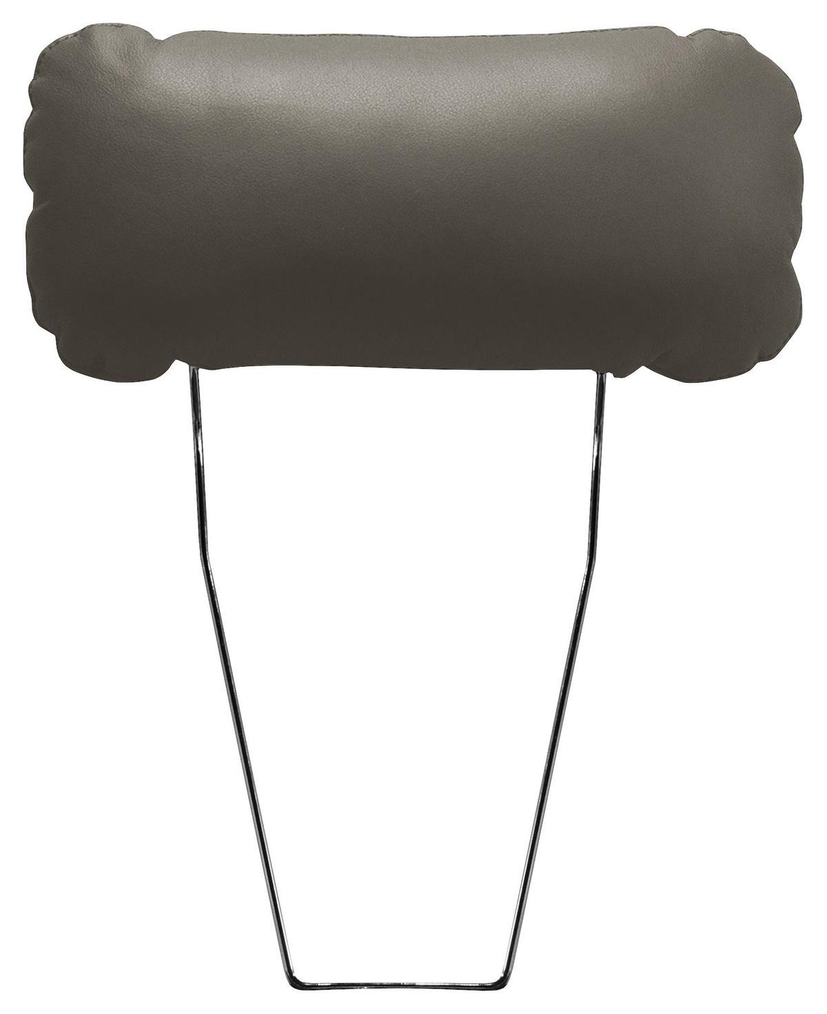 Kopfstütze Nordic Schlammfarben B: 43 cm - Schlammfarben, Design, Leder/Textil (43/18/15cm) - Livetastic