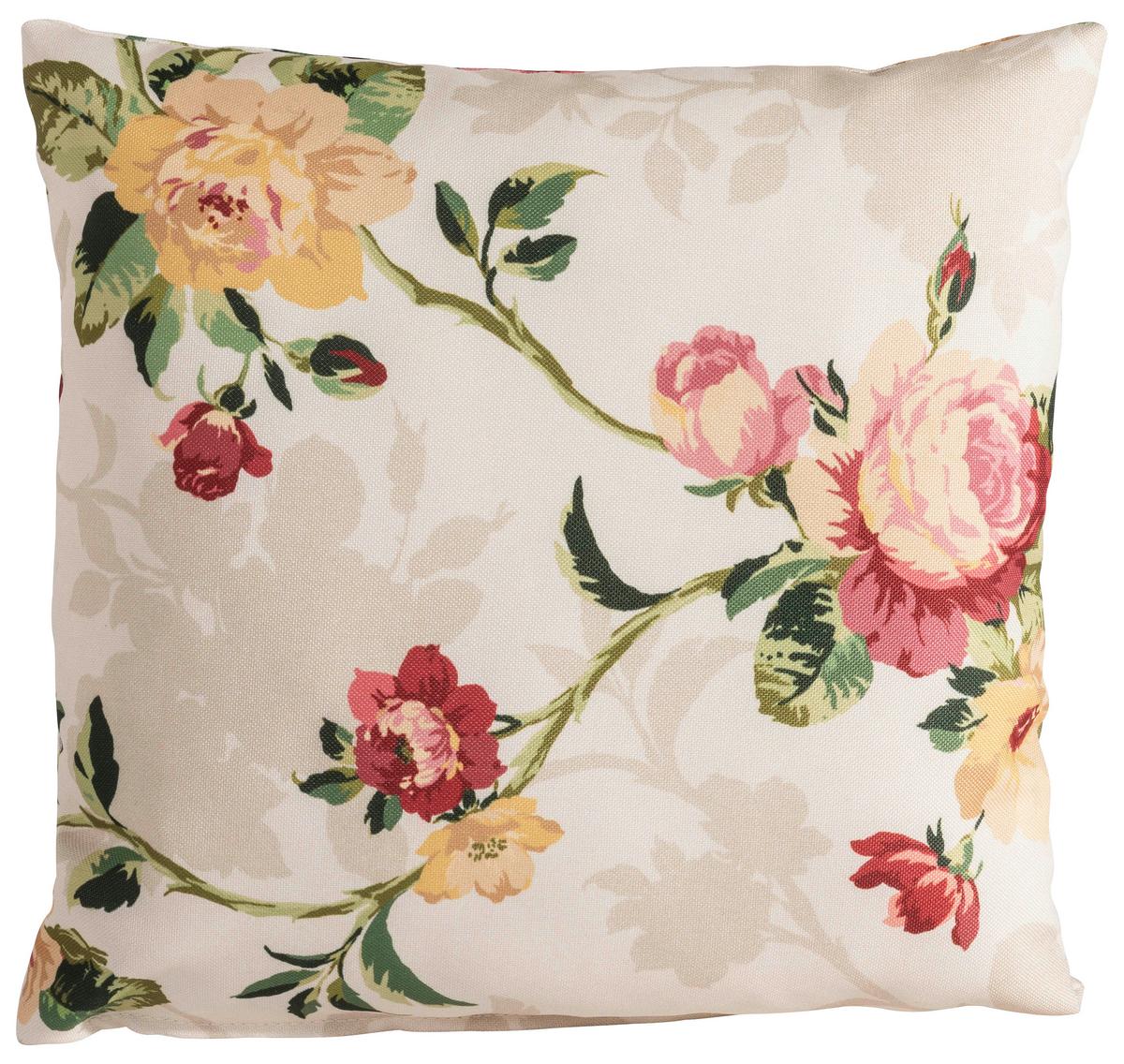 Zierkissen Corona 40x40 Cm Gelb/rot/beige - Gelb/Beige, Design, Textil (40/40cm) - Max Winzer