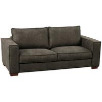 Schlafsofa Texas Anthrazit Mikrofaser, B: 203 cm - Dunkelbraun/Anthrazit, Design, Textil (203/85/99cm) - MID.YOU