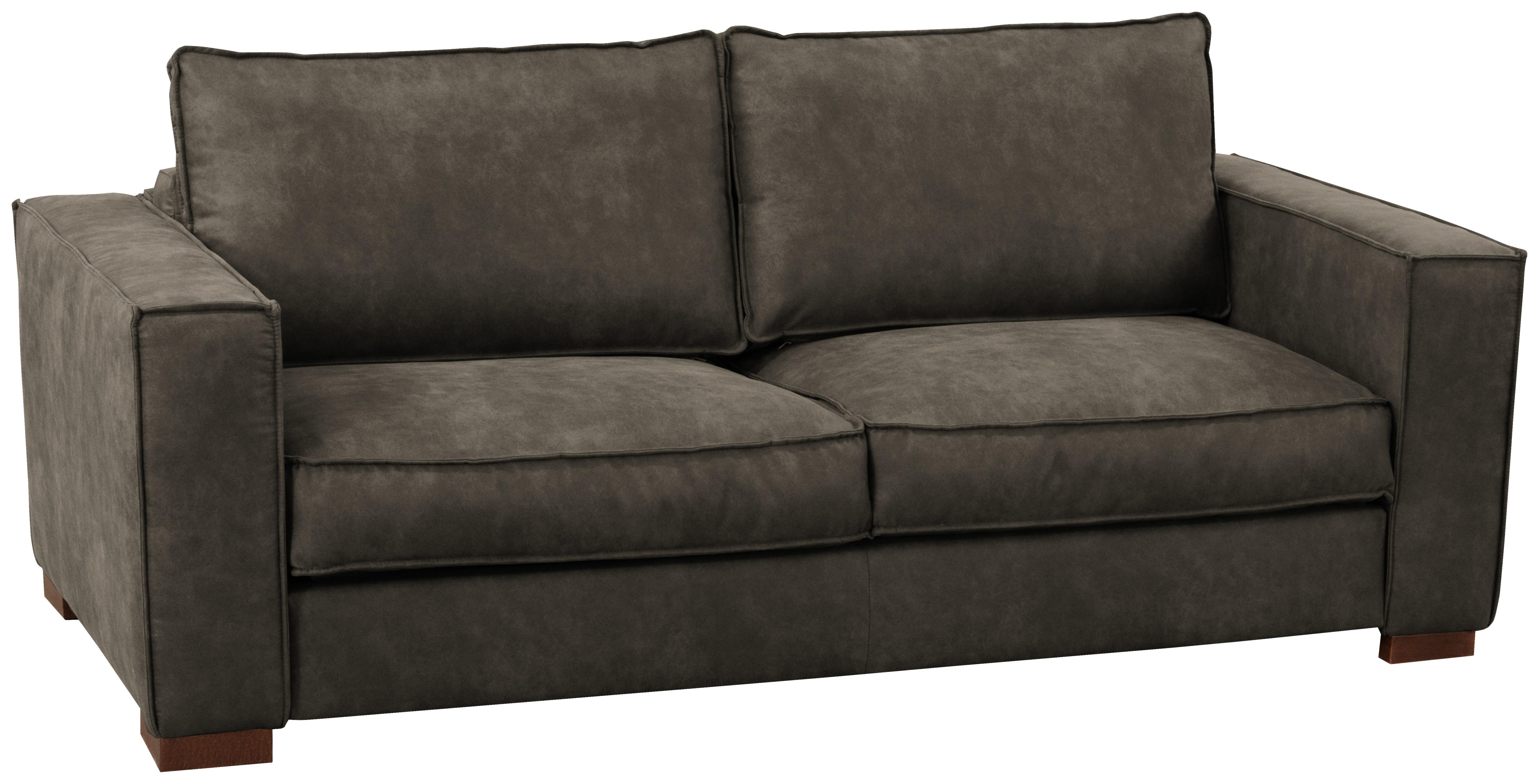 Schlafsofa Texas Anthrazit Mikrofaser, B: 203 cm