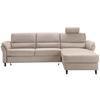 Ecksofa Cavoli, Beige S: 279x176 cm - Beige/Schwarz, MODERN, Textil (279/176cm) - Livetastic