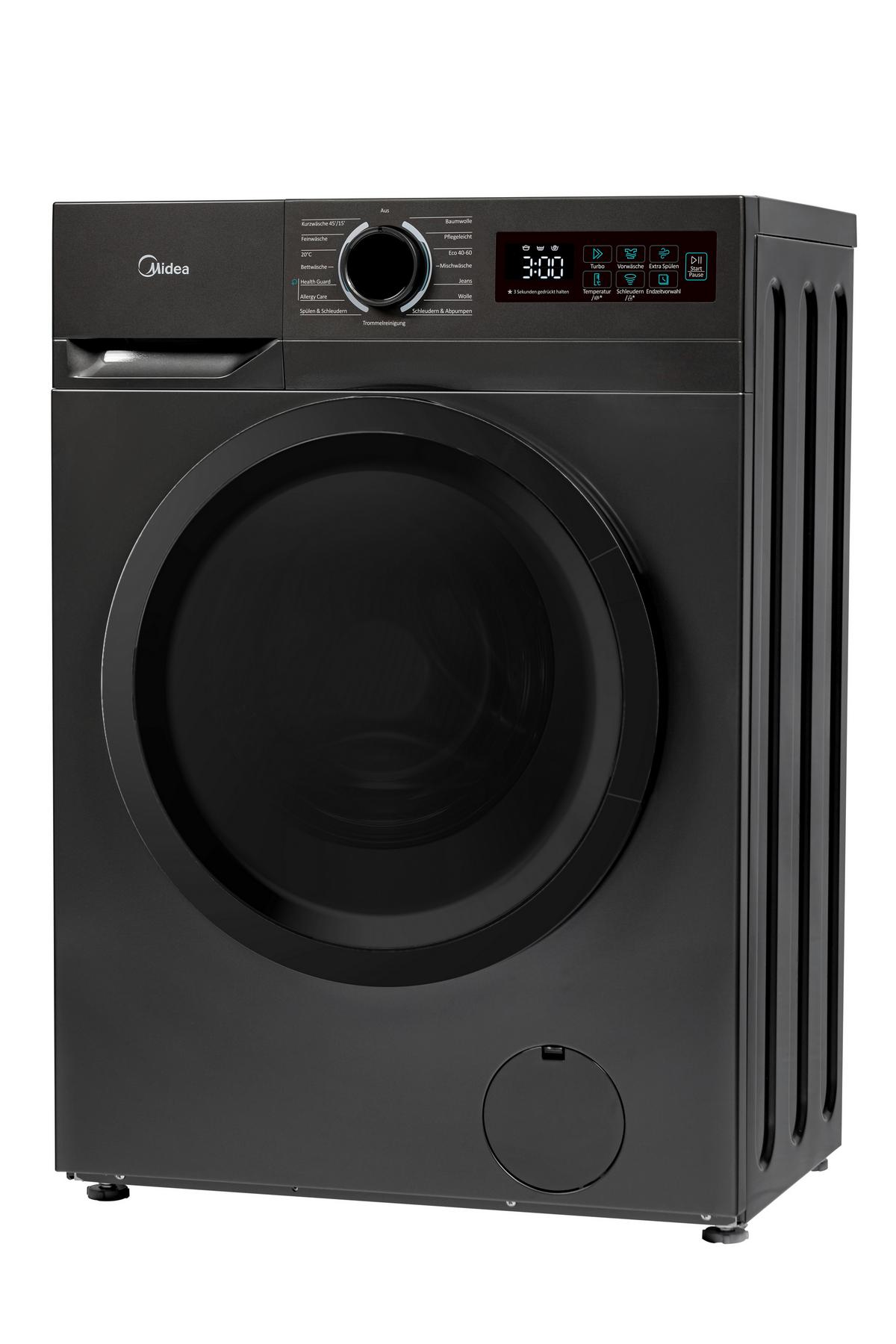 Waschmaschine Mf110w70u-12d - Anthrazit, Basics, Glas/Kunststoff (59.5/85/40cm) - Midea