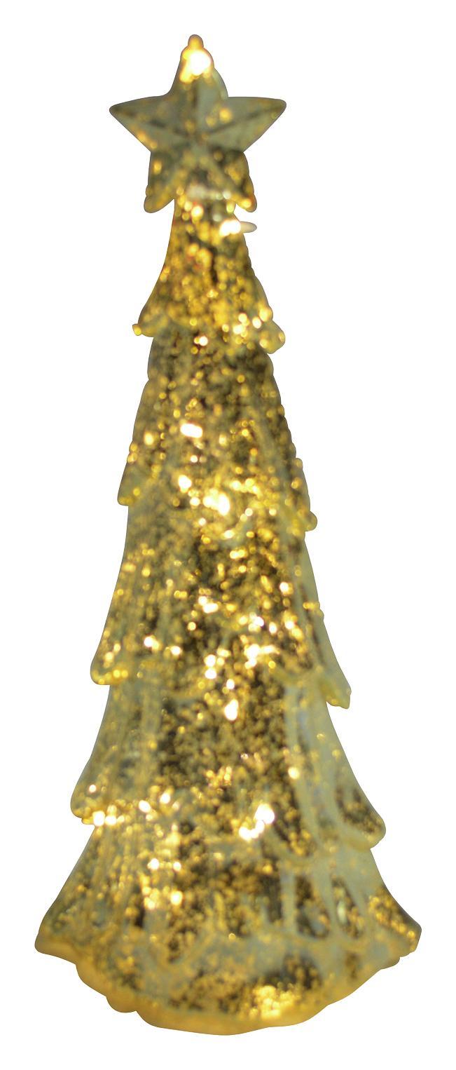 LED-Dekoleuchte H:36,5 cm - Goldfarben, MODERN, Kunststoff (12,5/36,5/16cm)