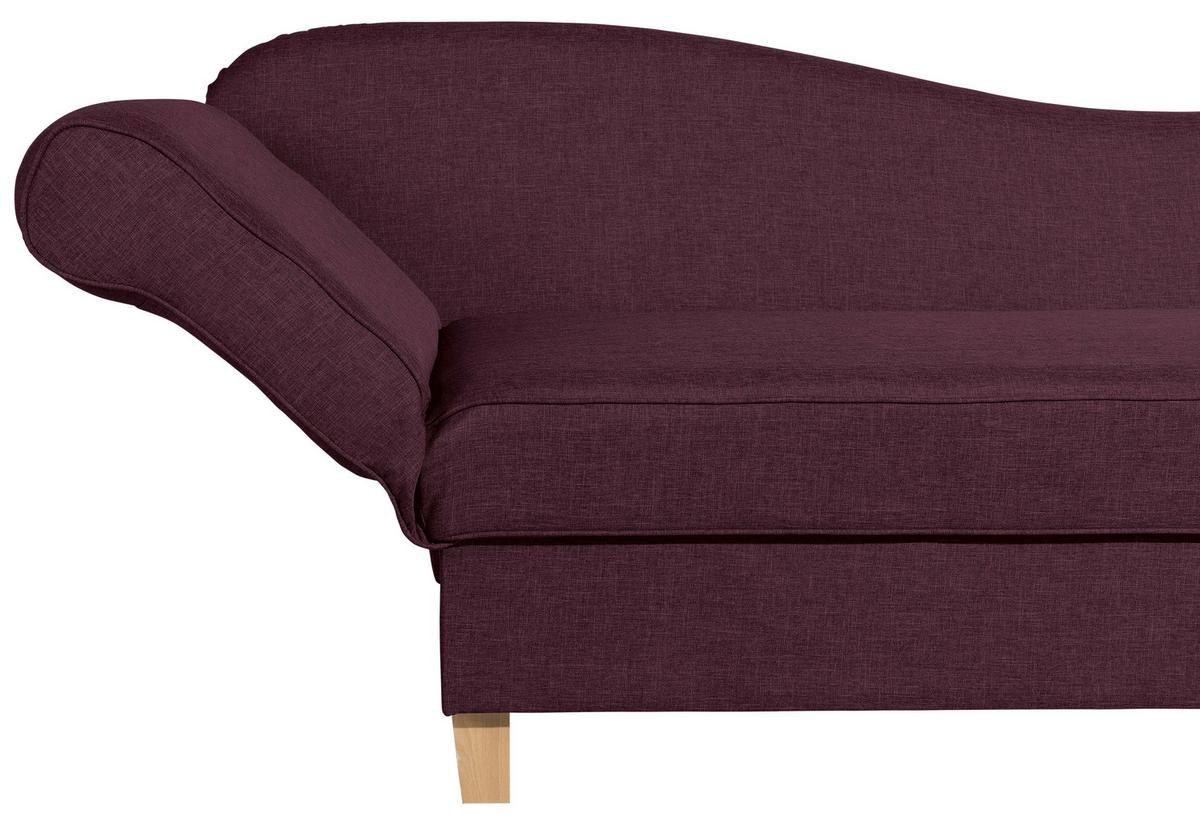 Recamiere Selma Dunkelrot Li. Mit Bettkasten+schlaffunktion - Buchefarben/Dunkelrot, Design, Textil (190/88/82cm) - Max Winzer