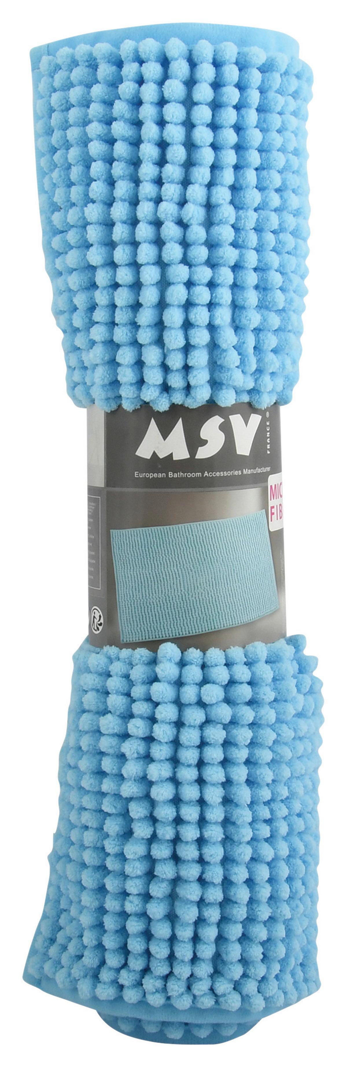 Badteppich Hellblau 50/80 cm - Hellblau, KONVENTIONELL (50/80cm) - Spirella