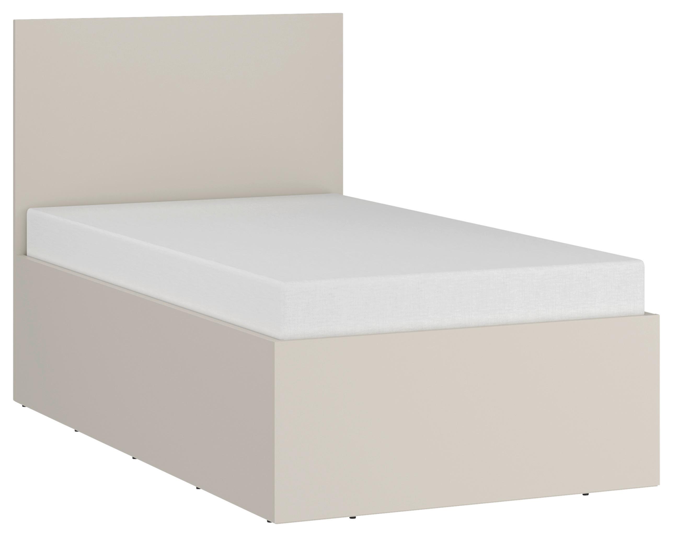 Posteľ FANO 90x200 cm, dekor kašmír - čierna/kašmírová, Modern, kompozitné drevo/plast (90/200cm) - Modern Living