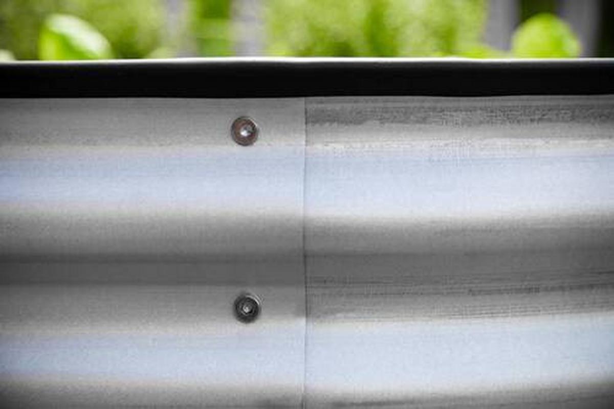 HOCHBEET METALL HOCHBEET OVAL 160 CM - Silberfarben, Basics, Metall (160/82/80cm)