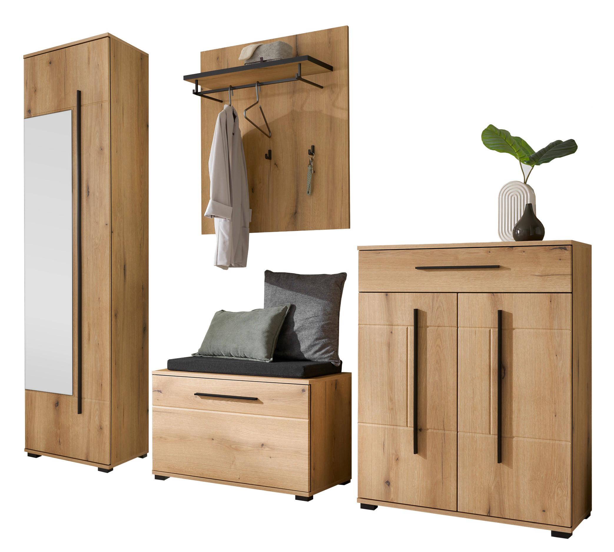 GARDEROBE Cantara Eichefarben B: 230cm - Eichefarben, MODERN, Holzwerkstoff (230/201/39cm) - MID.YOU