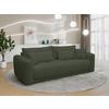 Schlafsofa Supra, Grün B: 245 Cm - Schwarz/Grün, Design, Holz/Textil (245/90/117cm) - MID.YOU
