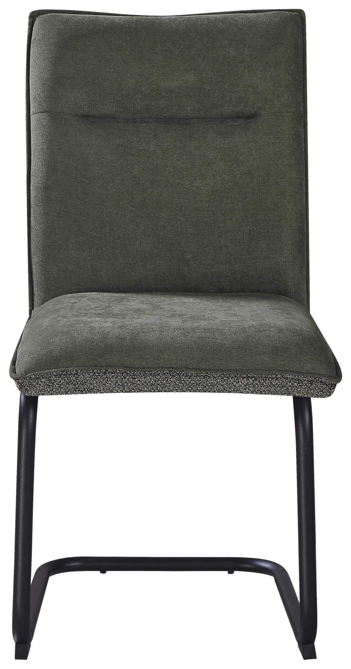 ŽIDLE NOVA - černá/zelená, Moderní, kov/textil (47/90/61cm) - Premium Living