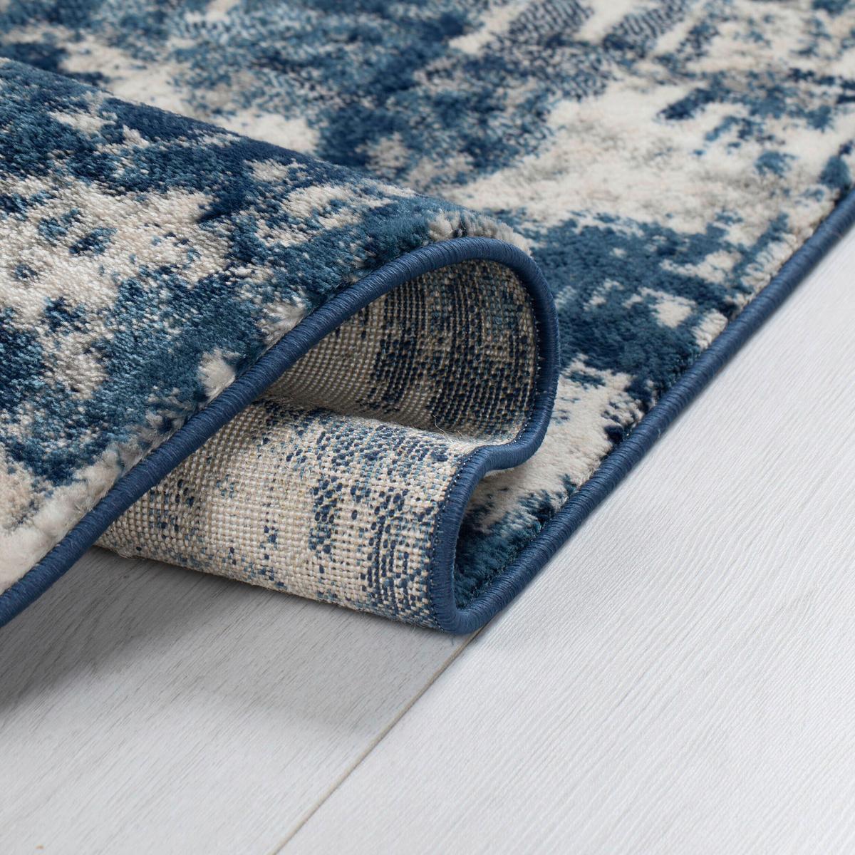 Teppich Dunkelblau B: 170 cm - Blau, Basics, Textil (170/120cm)
