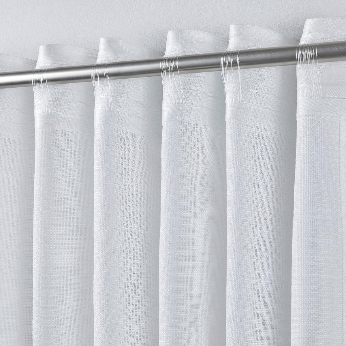HOTOVÝ ZÁVES Eva, 140/255cm, biela - biela, Romantik / Landhaus, textil (140/255cm) - Premium Living