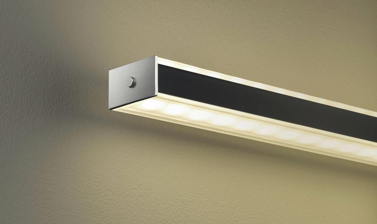 LED-Hängeleuchte 60538 - Schwarz/Nickelfarben, Design, Metall (115/7/90cm) - Fischer & Honsel