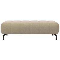 Polsterhocker Cunelli Schlammfarben Webstoff H: 45cm - Schlammfarben/Schwarz, Design, Textil (153/45/62cm) - MID.YOU