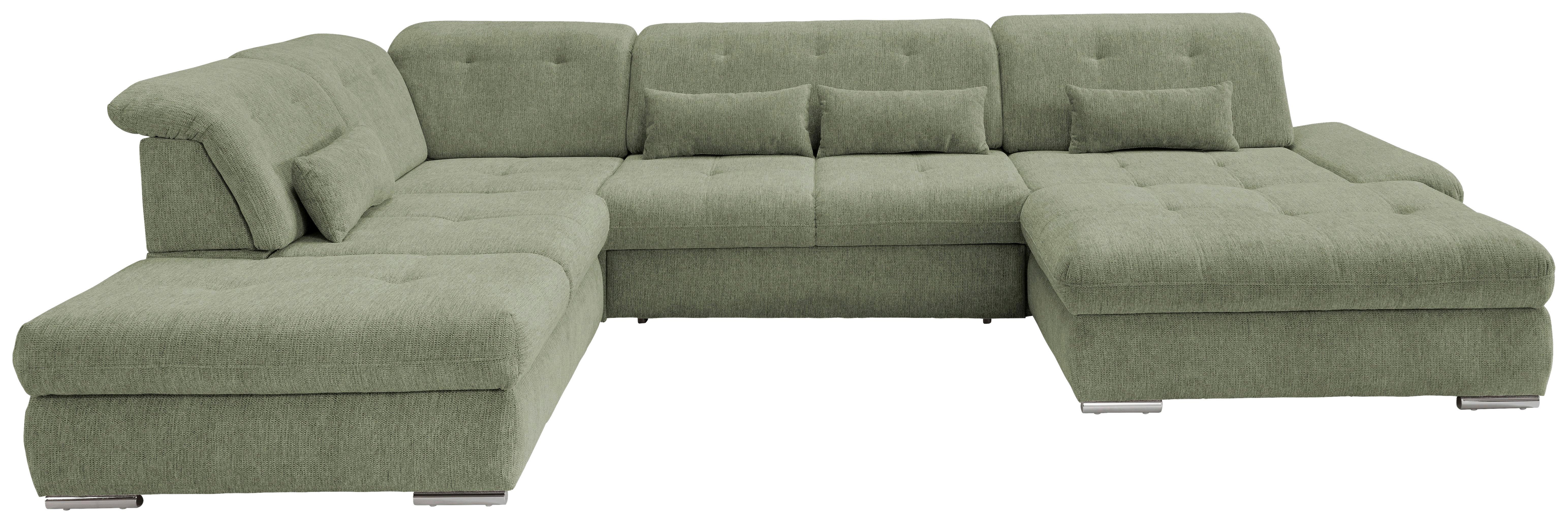 Wohnlandschaft Dalida Mit Schlaffunktion Grün