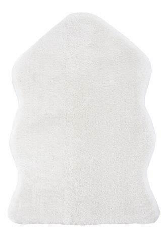 Kunstfell Weiß 55x80 cm, Schaffelloptik - Weiß, Basics, Fell (55/80cm)