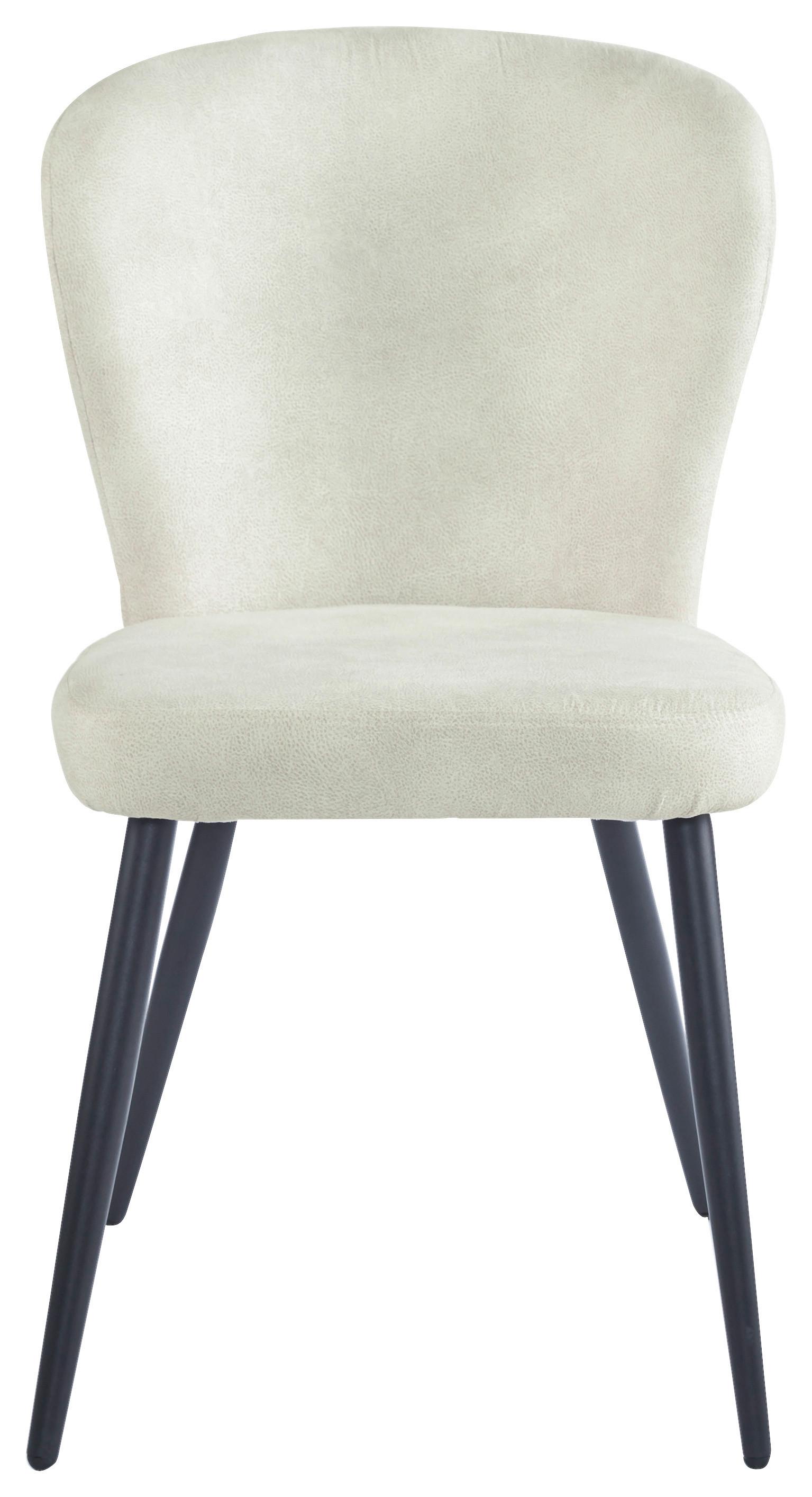 Židle Lynn. béžová - černá/béžová, Moderní, kov/textil (51/86/65cm) - Mömax