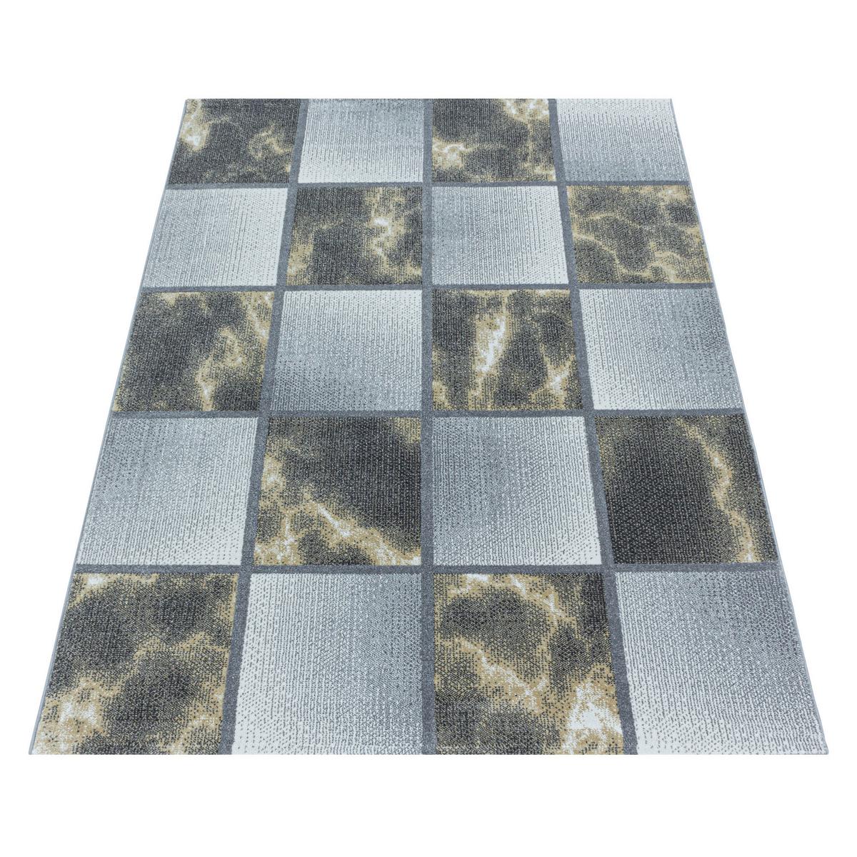 Webteppich Gelb/Grau Naturfaser Ottawa 80x150 cm - Gelb, Design, Textil (80/150cm)