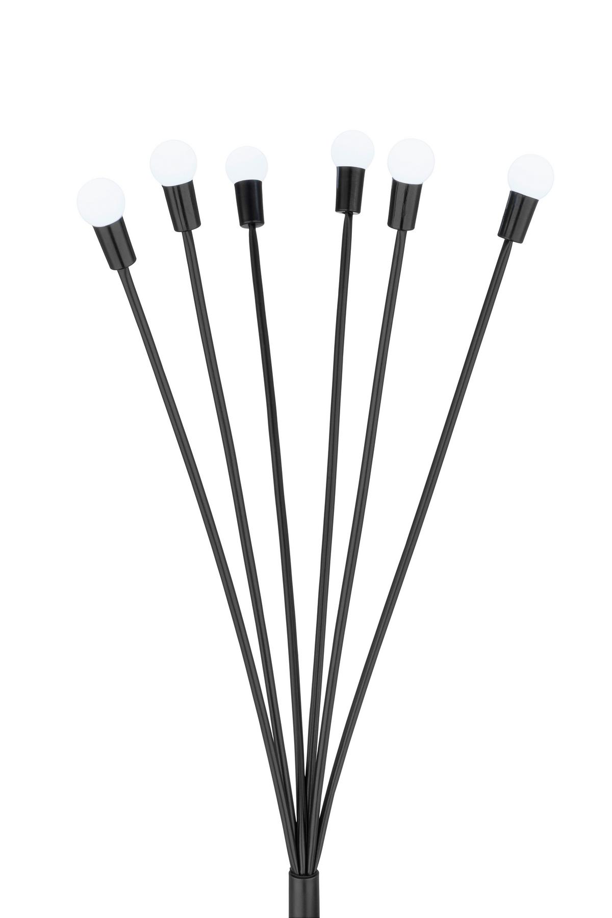 Solarleuchte Kalinda - Edelstahlfarben/Weiß, Basics, Kunststoff/Metall (67,5cm) - Homezone