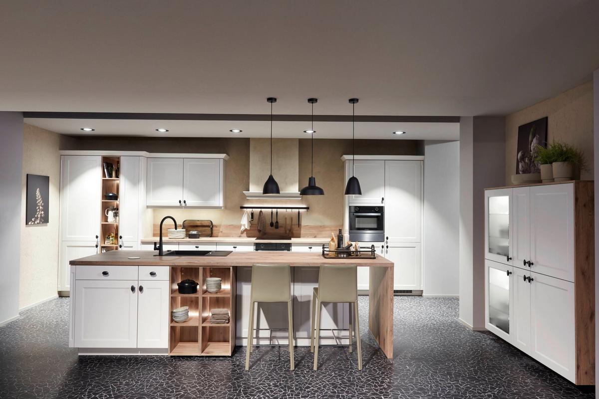 Einbauküche Caracas Frei Planbar Landhausstil - MODERN, Holzwerkstoff - Vertico