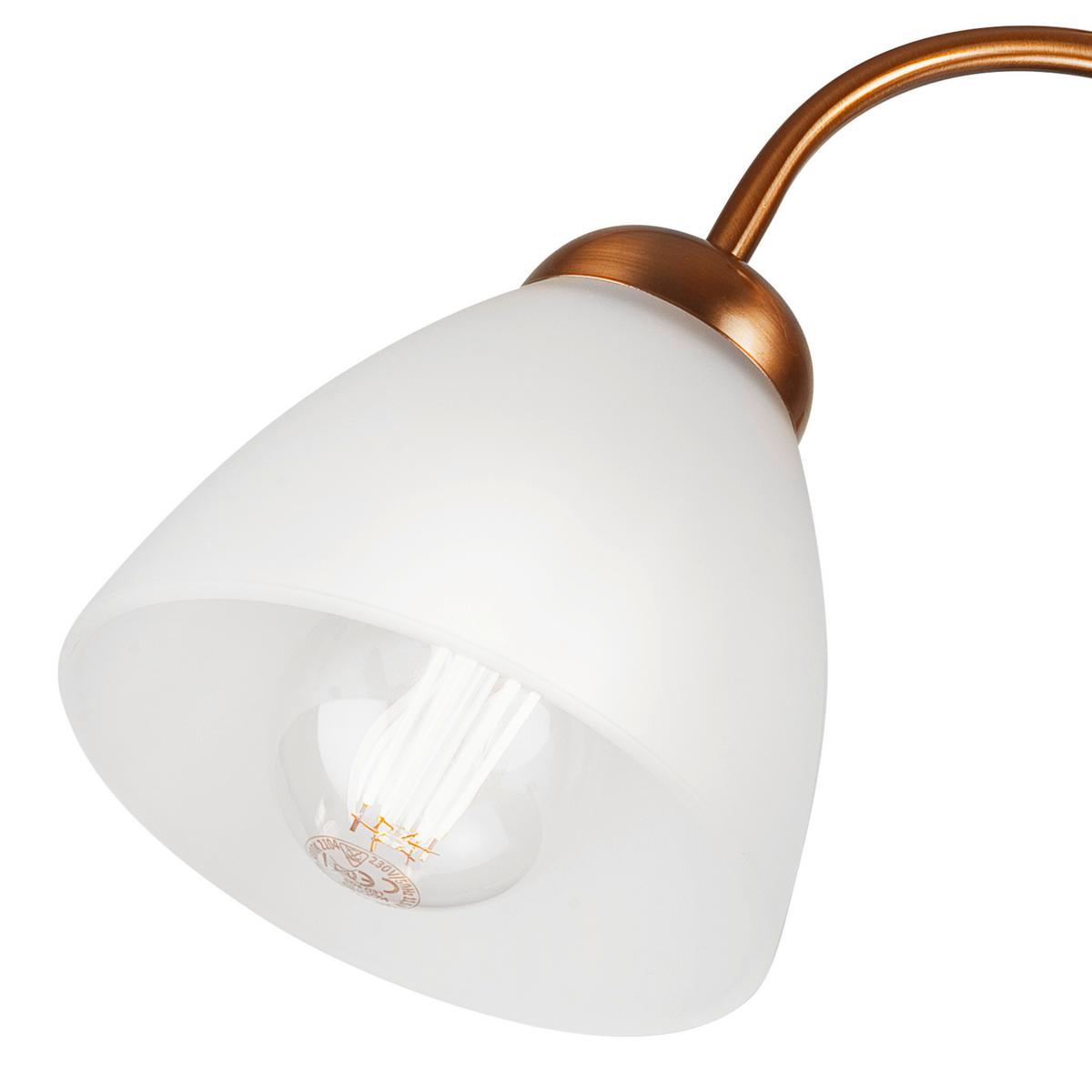 Hängeleuchte Miranda Goldfarben D: 60 cm - Goldfarben, KONVENTIONELL, Glas/Metall (60/31cm)