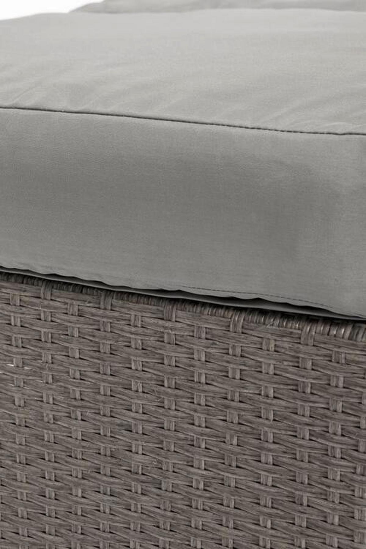 Lounge Kanapé Bahia - barna/szürke, Modern, műanyag/textil (117/95/74cm) - Greemotion