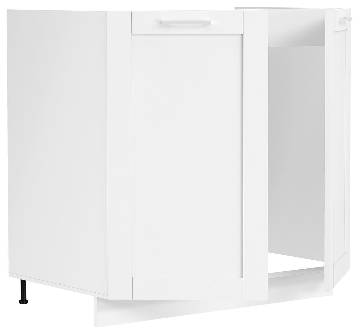 Spülenunterschrank Colura - Weiß, Trend, Holzwerkstoff/Kunststoff (80/82/46cm) - MID.YOU