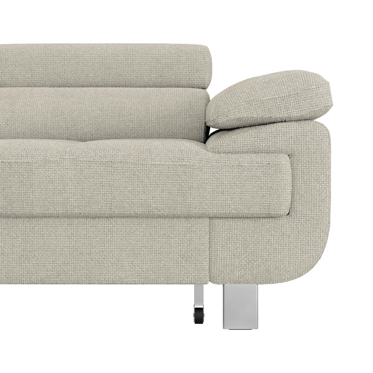 Ecksofa Mit Schlaffunktion & Bettkasten Savona Greige - Greige, MODERN, Textil (230/270cm) - Ondega
