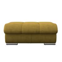 Hocker Multi - Chromfarben/Senfgelb, MODERN, Textil (100/43/80cm) - Luca Bessoni