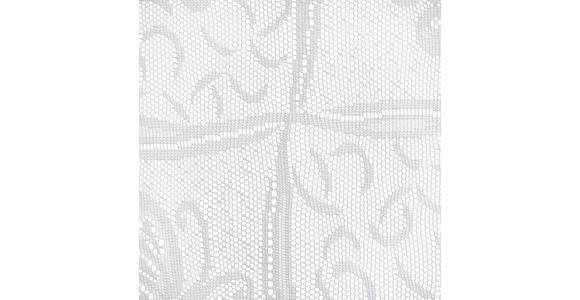 Kurzgardine Transparent Lace Bxl: 60x90 Cm Mit Blumenmotiv - Weiß, KONVENTIONELL, Textil (60/90cm) - Ondega