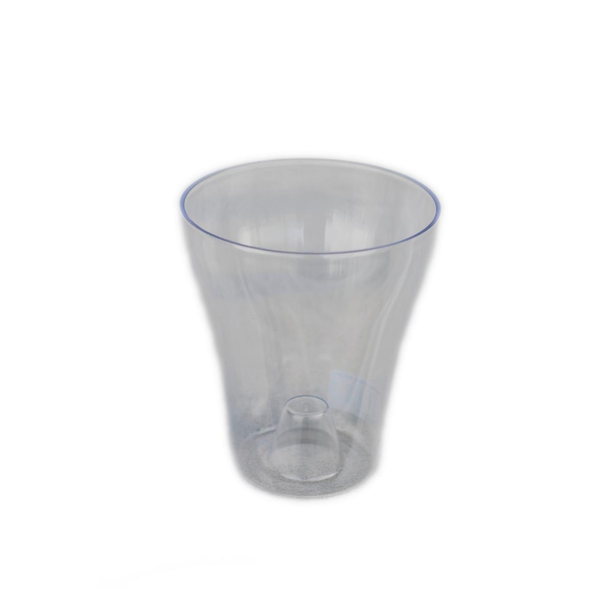 Orchidea Kaspó 16cm - átlátszó, műanyag (16cm)