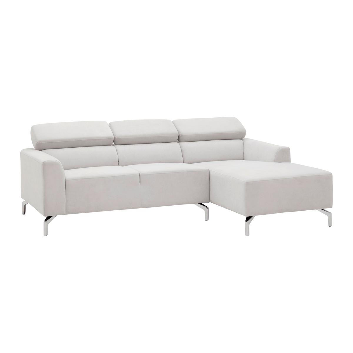 Rohová sedacia súprava FILOU, béžová - svetlosivá, Modern, drevo/textil (211/82/146cm) - Bessagi Home