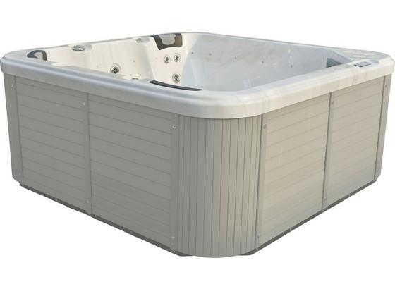 Whirlpool Acryl Capri 216x92x216 cm - Weiß/Grau, Design, Holz/Kunststoff (216/92/216cm) Whirlpool Acryl Capri 216x92x216 cm - Weiß/Grau, Design, Holz/Kunststoff (216/92/216cm)