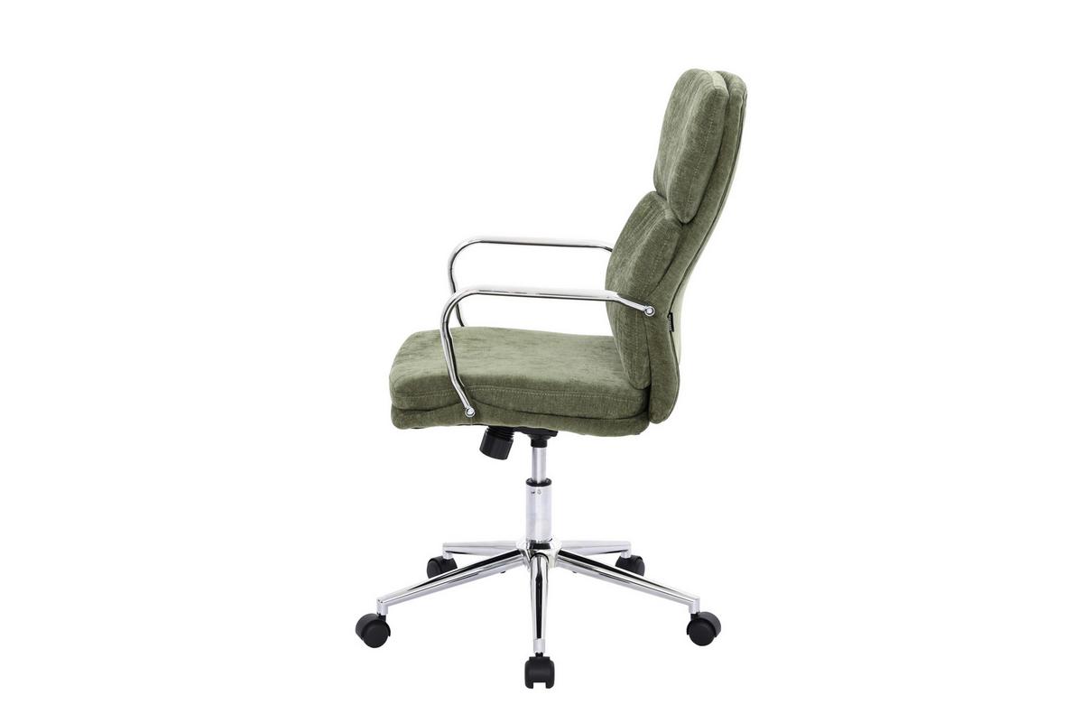 Drehstuhl Verona Grün B: 56 cm - Chromfarben/Grün, MODERN, Holz/Kunststoff (56/100-110/65,5cm) - Livetastic
