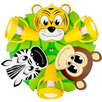 Kinderdeckenleuchte 5248420 Safari - Affe - Gelb/Braun, Basics, Holzwerkstoff/Kunststoff (36/14cm)