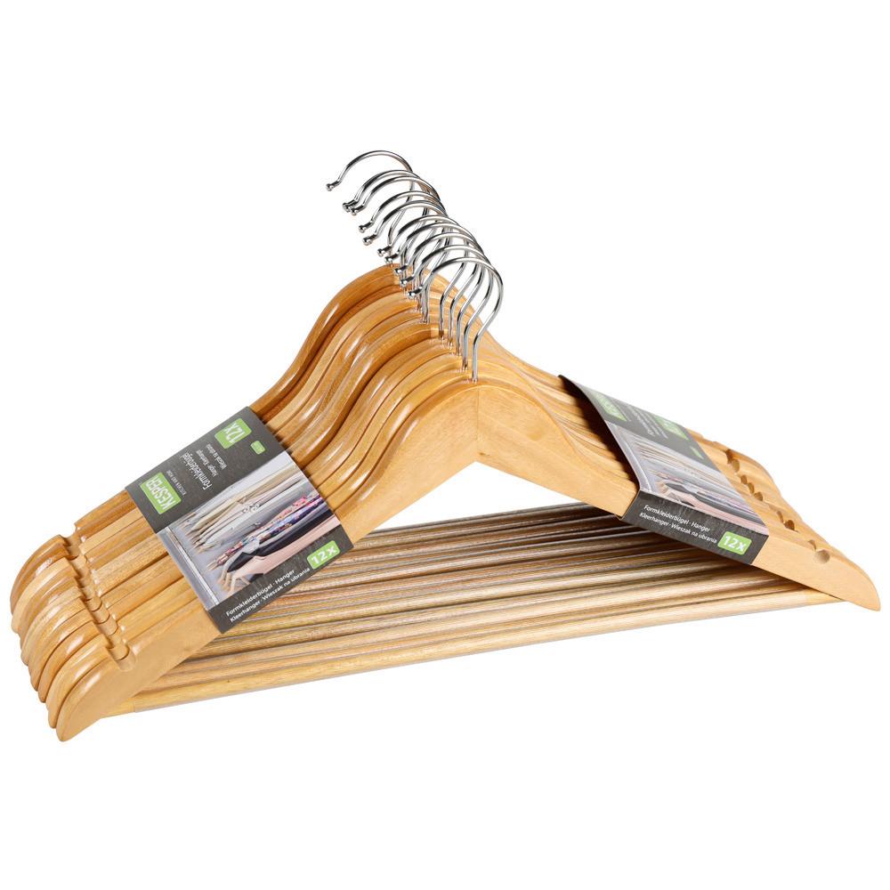 Kleiderbügel Hellbraun B: 44,5 cm - Hellbraun, Basics, Holz (44,5/10/1,2cm) - Kesper