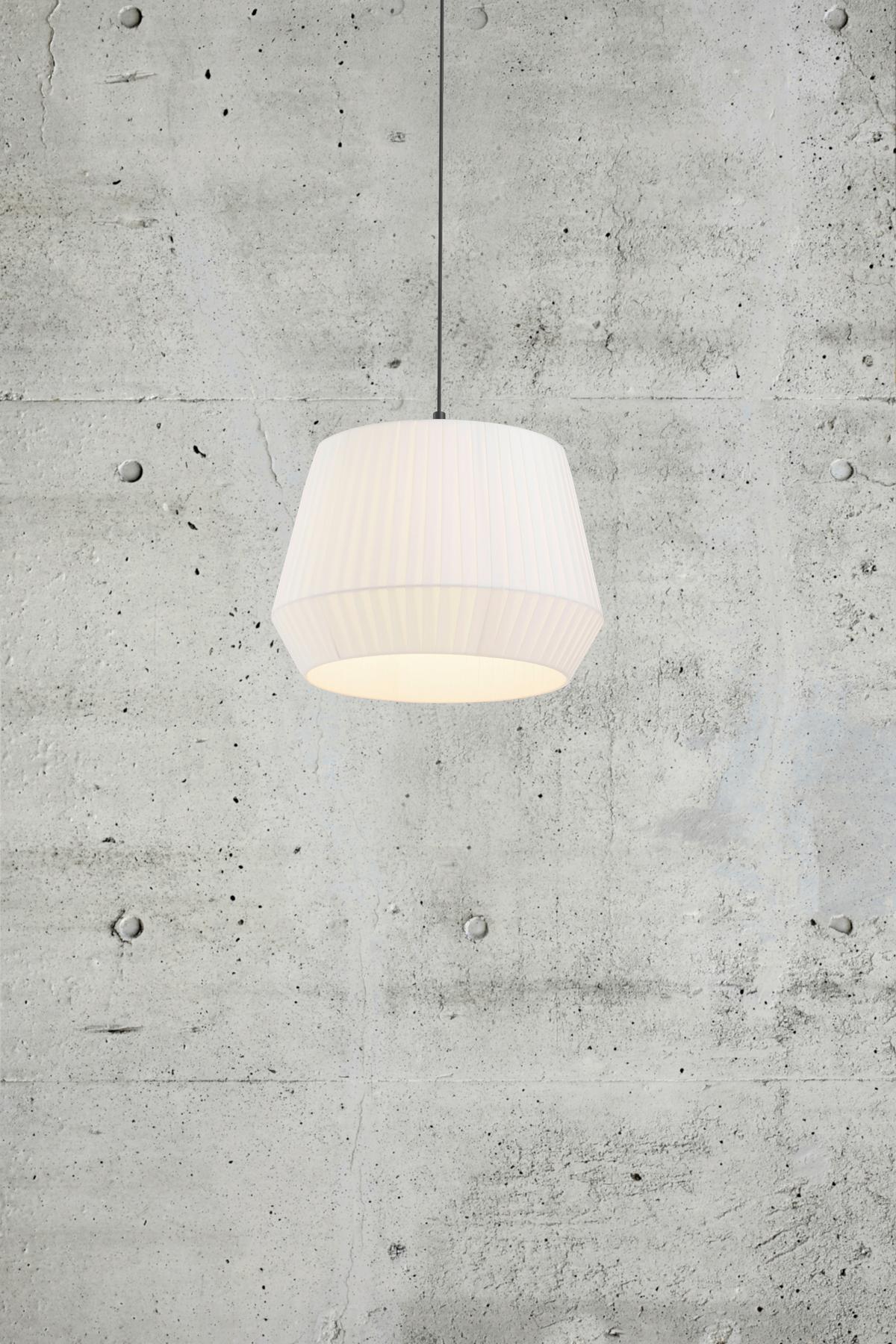 Hängeleuchte Dicte Pela Weiß D: 40 cm - Weiß, Design, Textil (40/33,7cm) - Nordlux