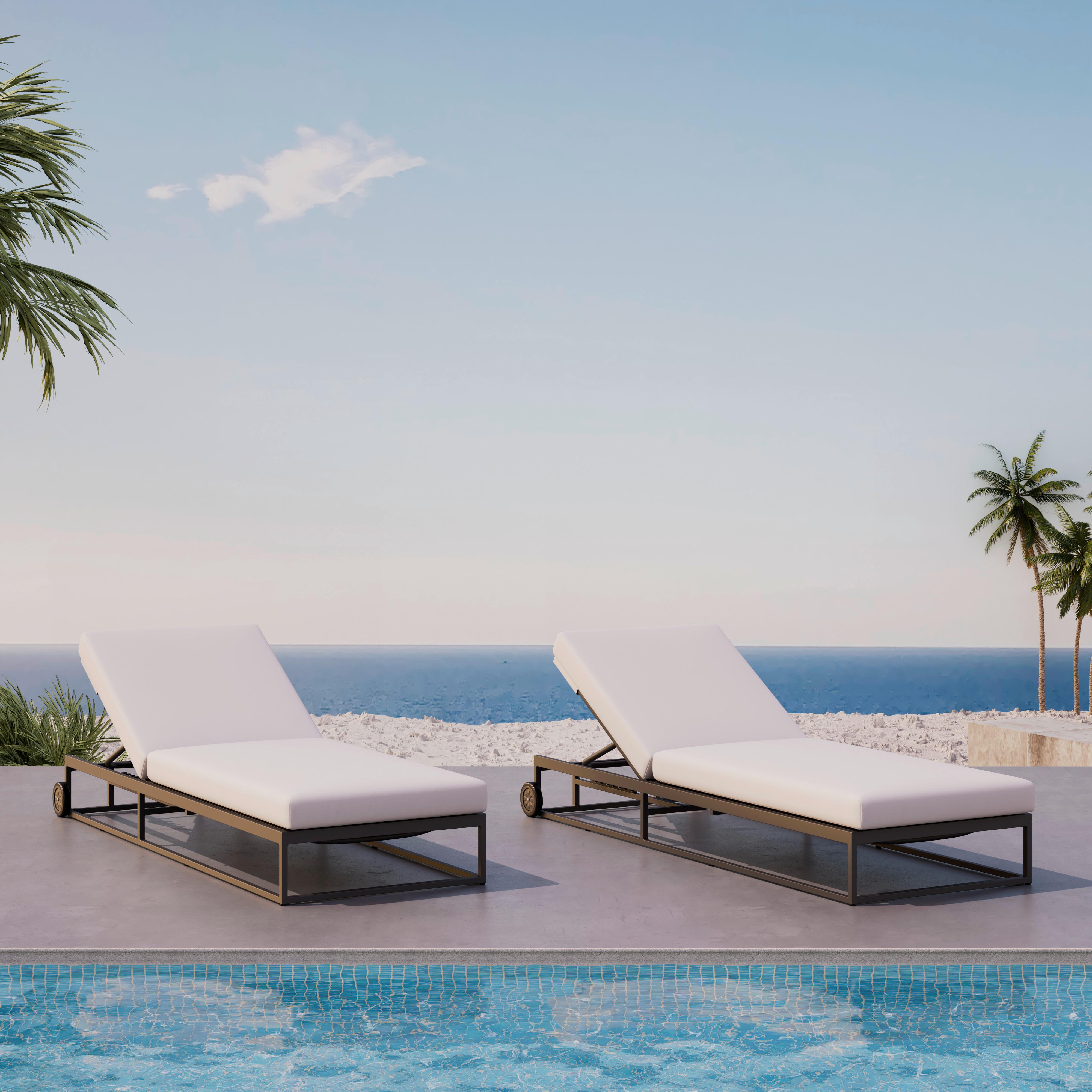 ZÁHRADNÉ LEŽADLO BERRY - svetlosivá, Modern, kov/textil (200/24/72,5cm) - Bessagi Garden