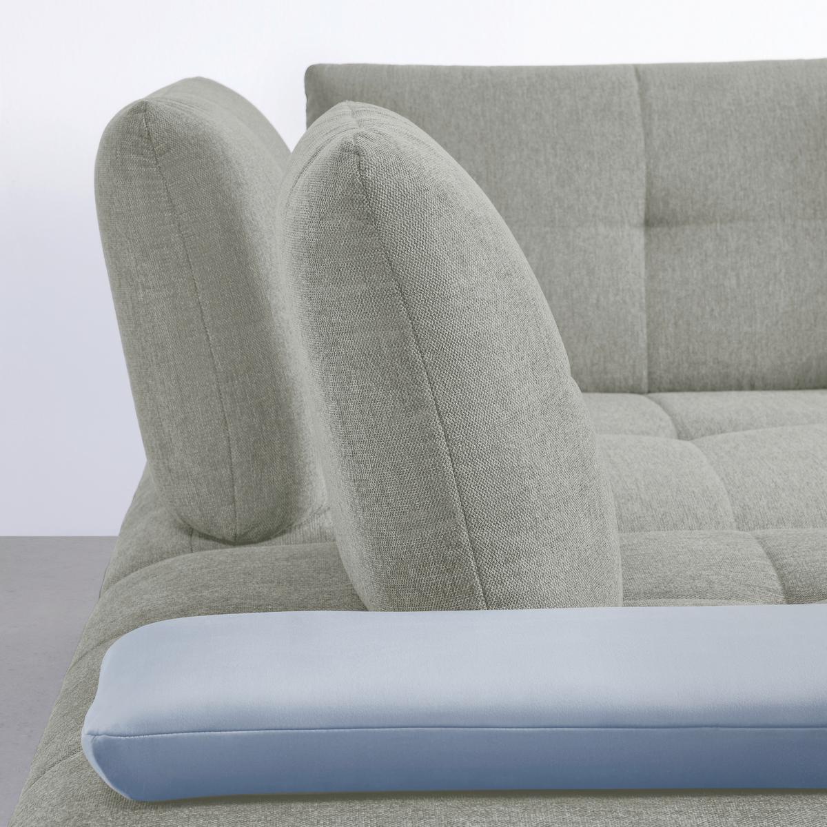 Rohová sedačka TRENDY, levá, světle šedá / stříbrná - barvy stříbra/černá, Moderní, kov/kompozitní dřevo (250/93/310cm) - Premium Living