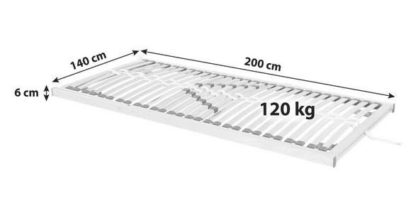 Lattenrost Primatex 250 verstellbar 140x200 cm 3 Zonen - Holz (140/200cm) - Primatex