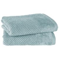 HANDTUCHSET Popcorn 2er Set Hellblau - Hellblau, Basics, Textil (50/100cm)