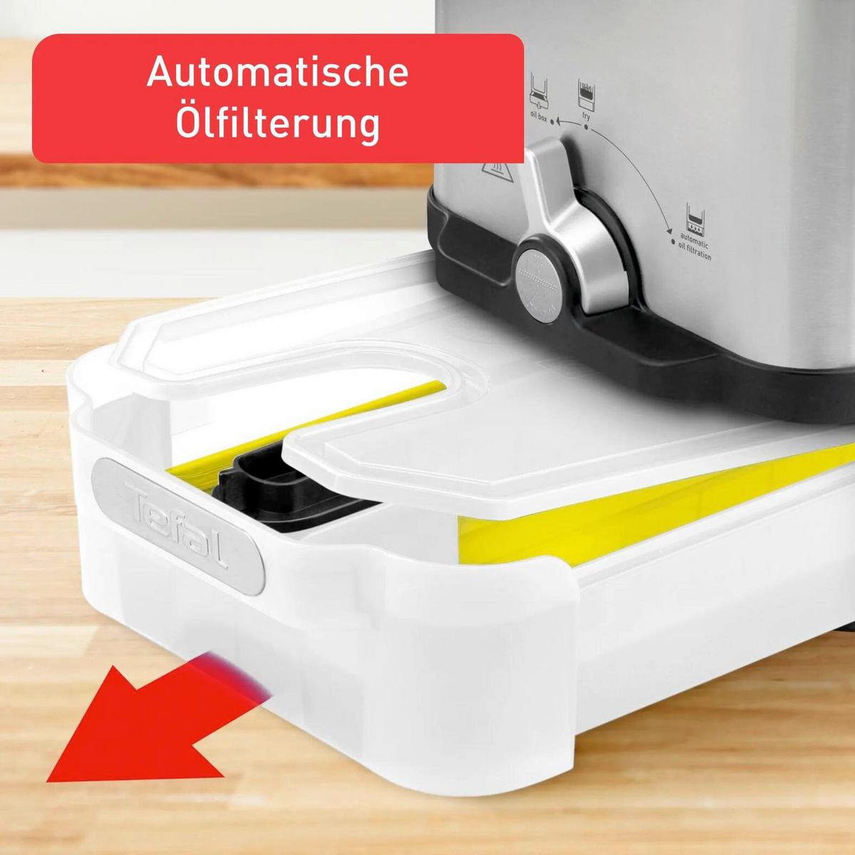 FRITTEUSE 3,5 Liter - Edelstahlfarben, Basics, Kunststoff/Metall (42.1/29.4/34.5cm) - Tefal