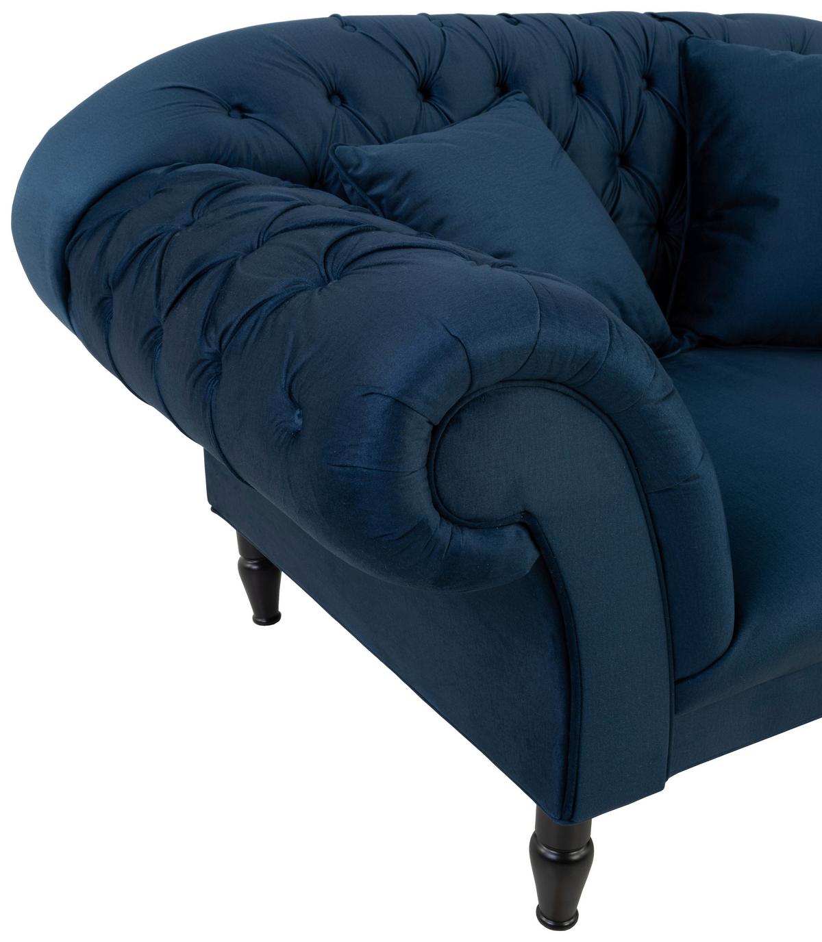 Xxl-sessel Cupido - Schwarz/Dunkelblau, Design, Textil (180/94/103cm) - MID.YOU