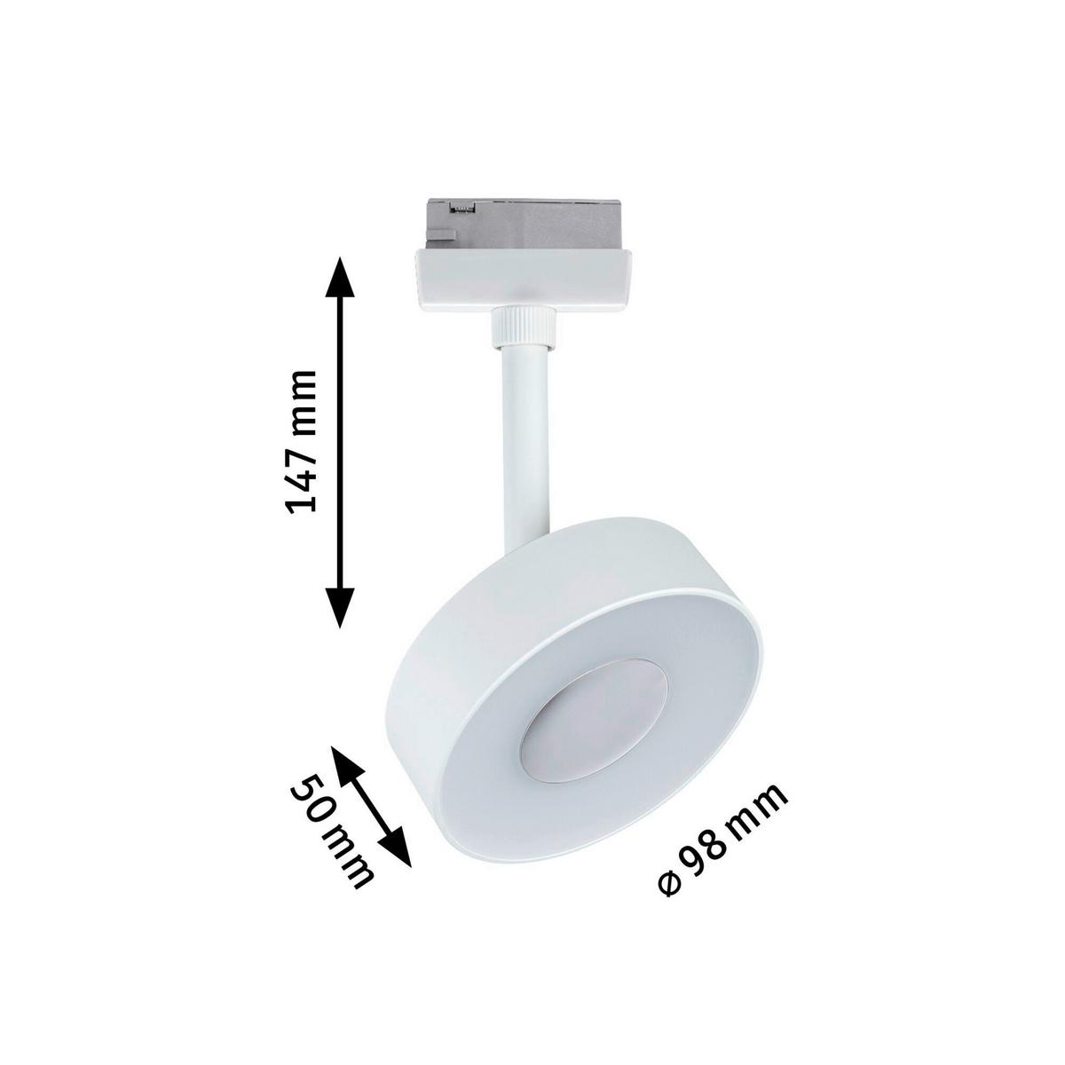 Schienensystem-Strahler 96544 Urail Circle - Chromfarben, Basics, Kunststoff/Metall (9,8/15,4cm) - Paulmann